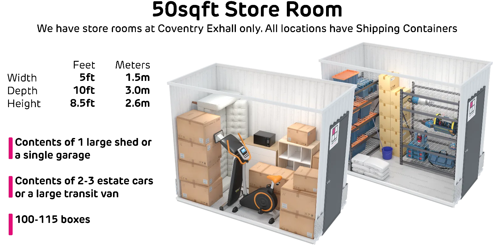 Storeroom 50sqft