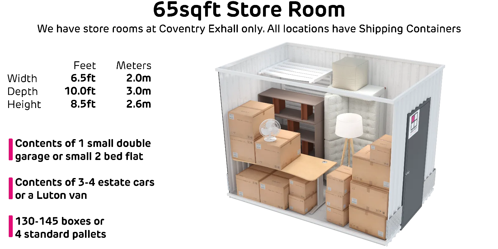 Storeroom 65sqft
