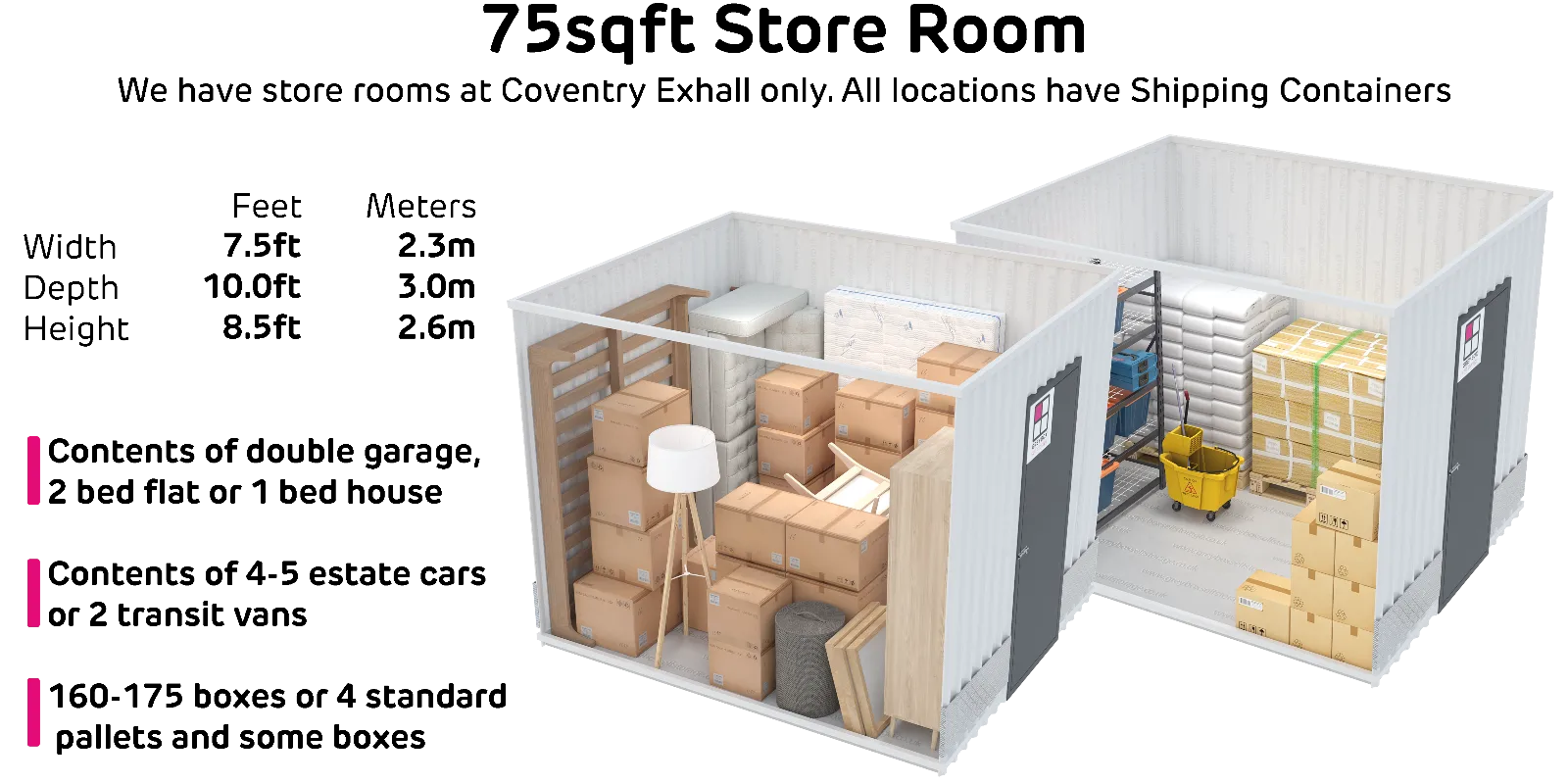 Storeroom 75sqft