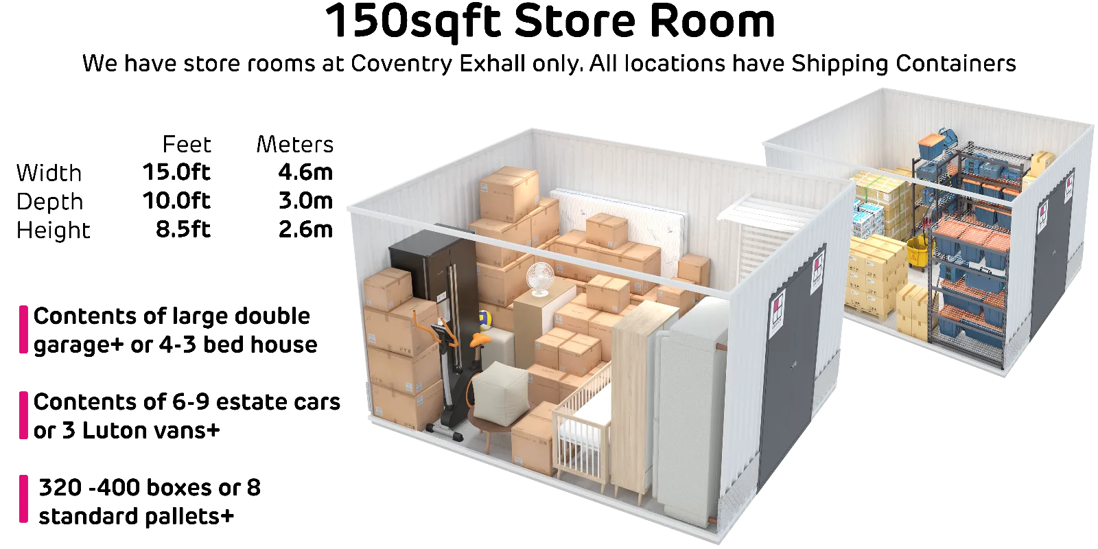 Storeroom 150sqft